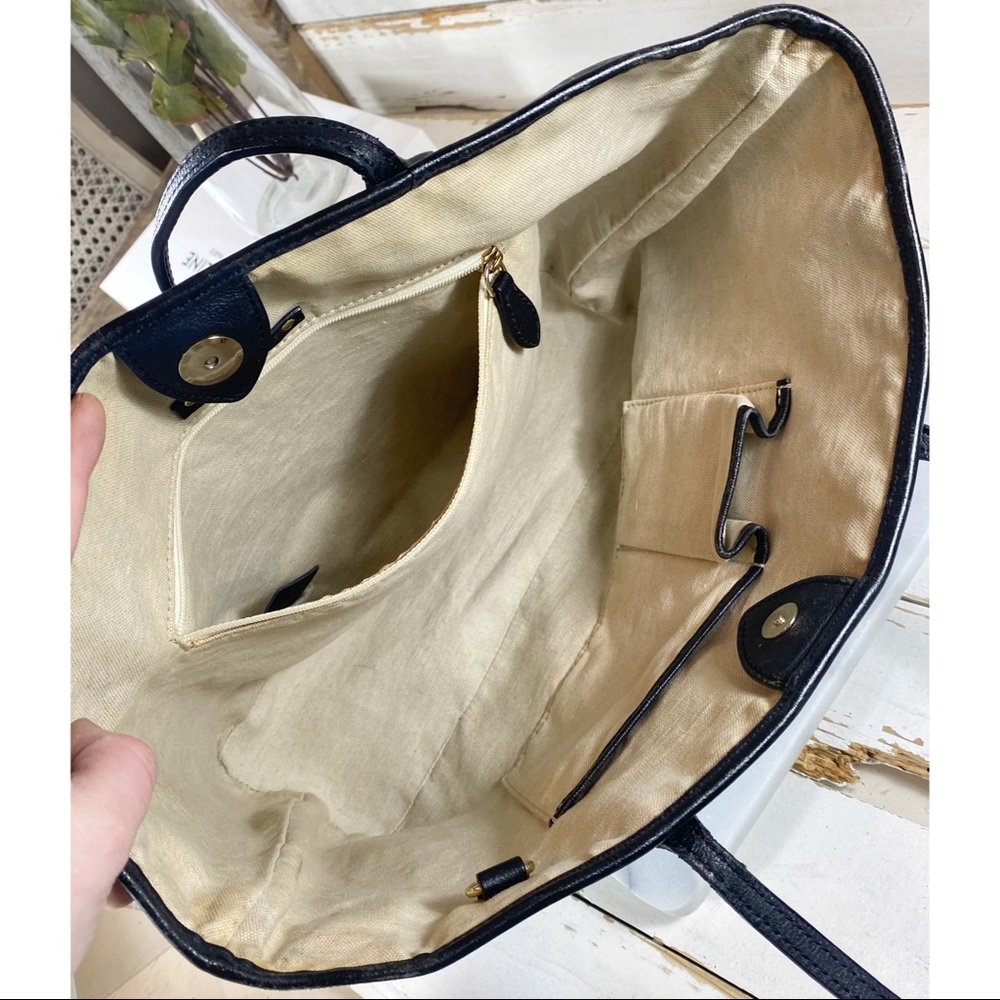 Celine Logo & Carriage Coated Canvas Tote - Picture 6 of 10